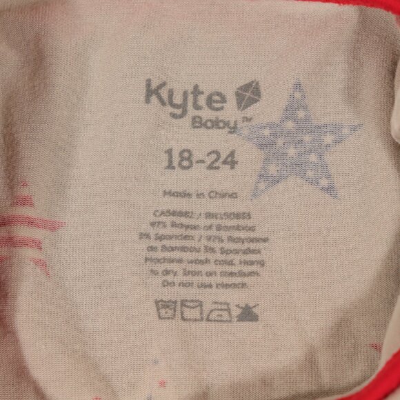 EUC Kyte Baby Stars and Stripes Pajamas Size 18-24 Months - Picture 5 of 12